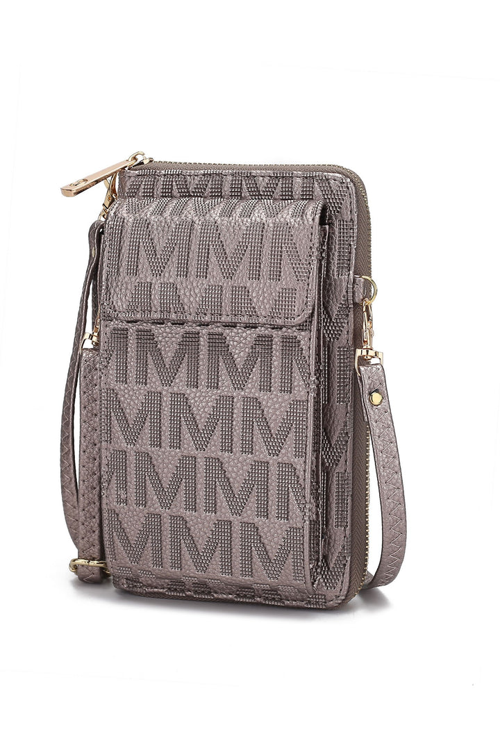 Rose Pink Mfk Collection Caddy Phone Wallet Crossbody By Mia