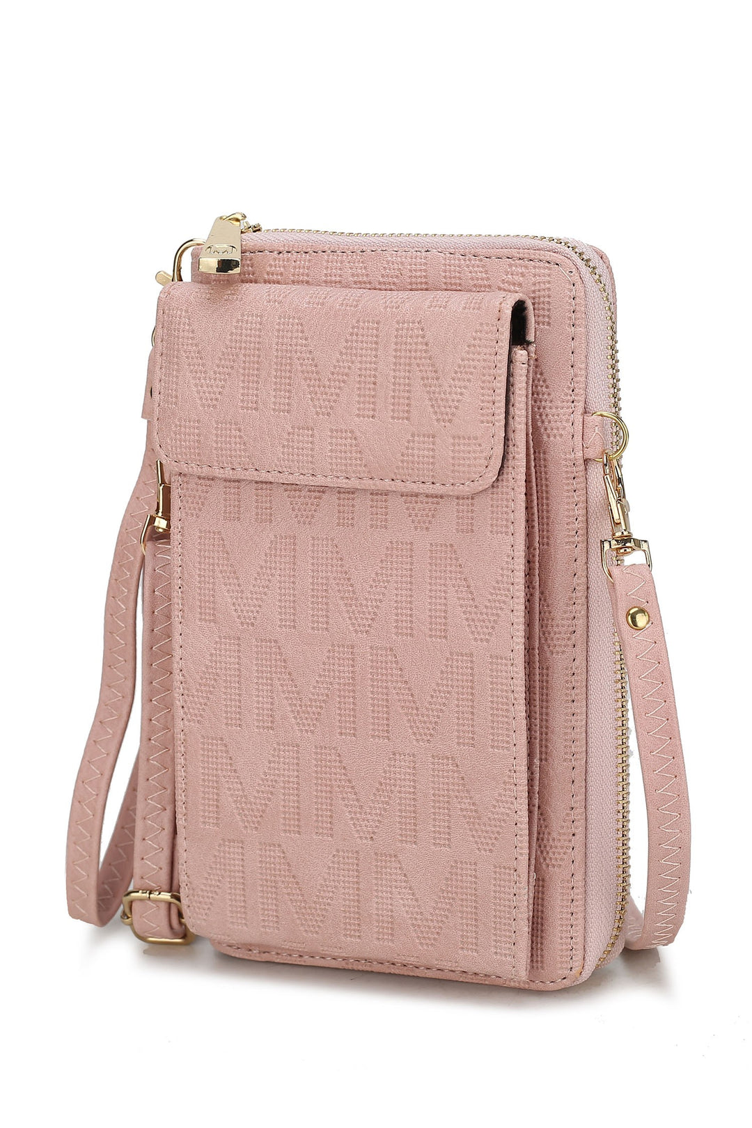 Taupe Mfk Collection Caddy Phone Wallet Crossbody By Mia
