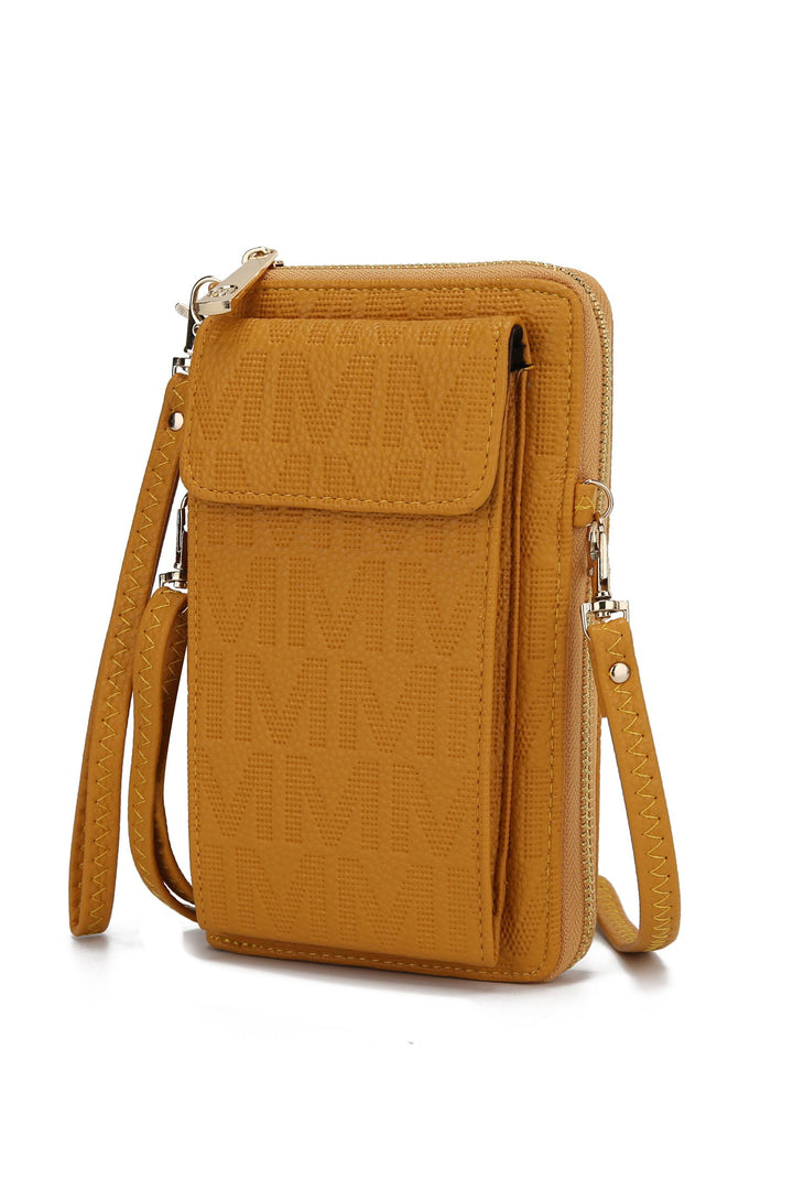 Pewter Mfk Collection Caddy Phone Wallet Crossbody By Mia