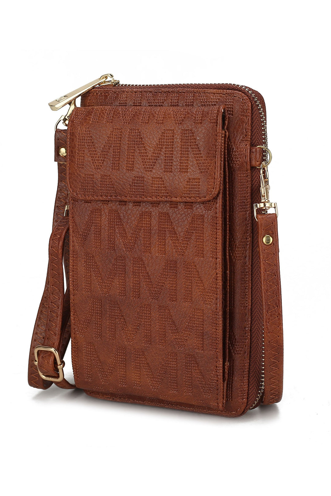 Grey Mfk Collection Caddy Phone Wallet Crossbody By Mia