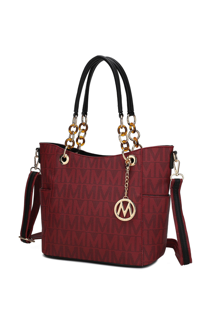 Grey Mkf Kissaten Milan M Signature Tote By Mia K
