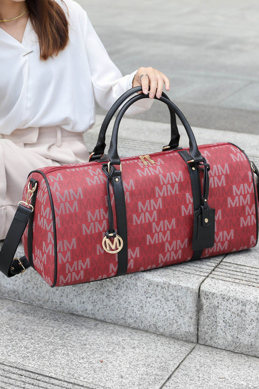 Beige Mkf Collection Jovani Duffle Weekender By Mia K