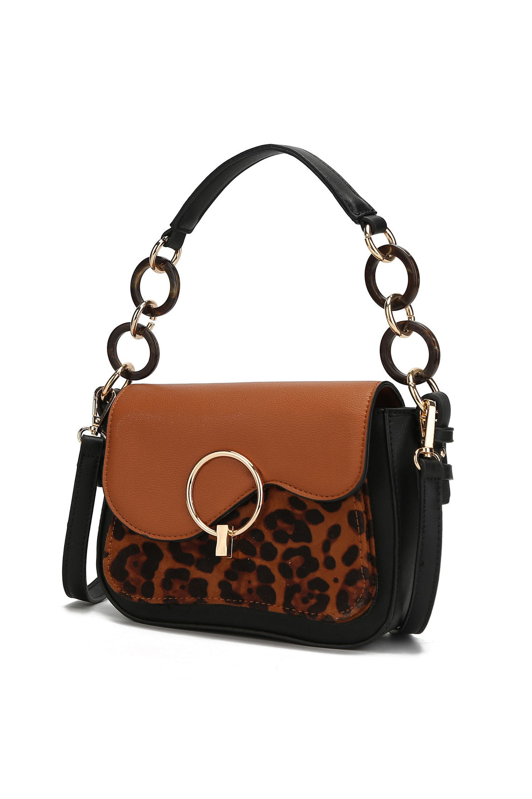 Cognac - Grey Mkf Collection Serena Crossbody Bag By Mia K