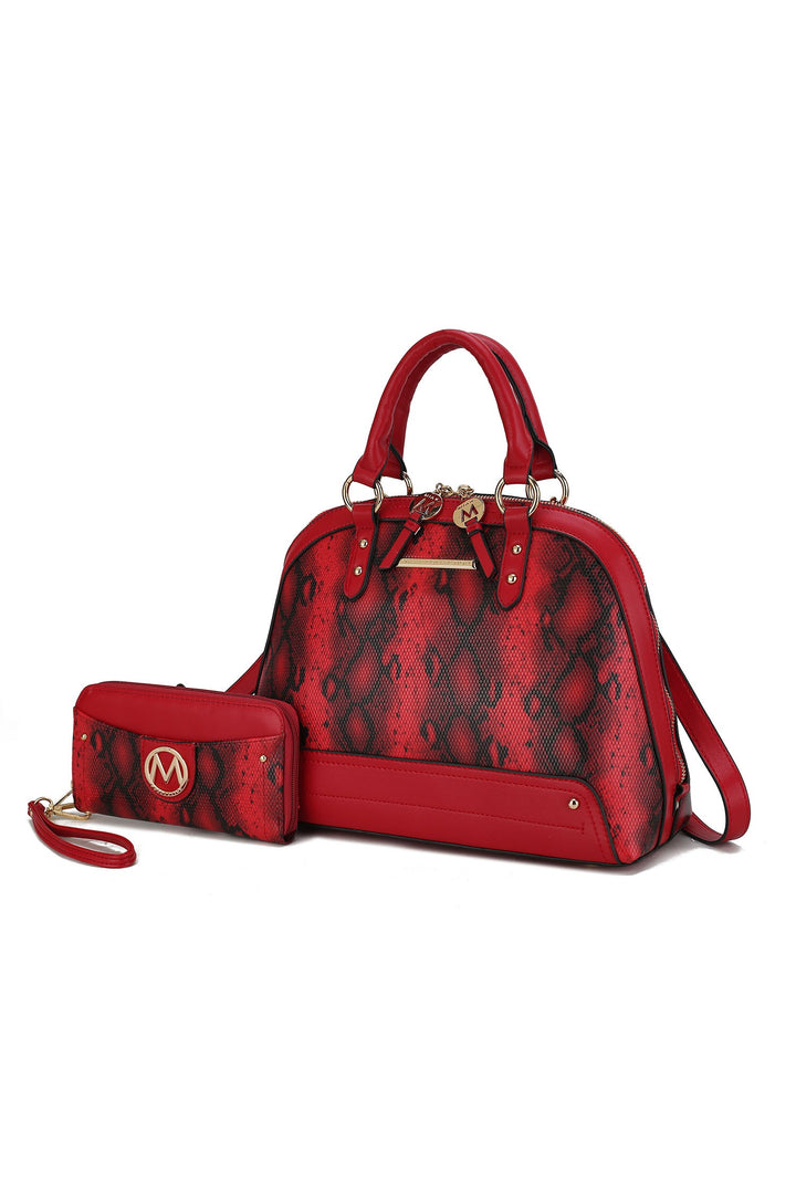 Mkf Collection Frida Satchel Bag And Wallet By Mia