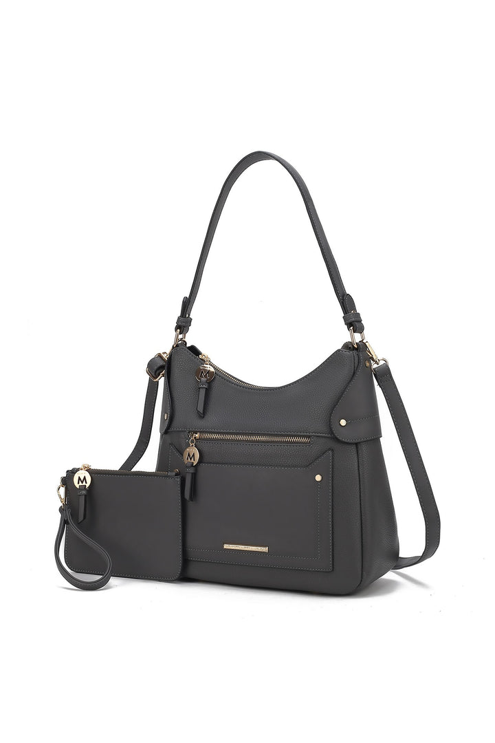 Pink Mkf Maeve Shoulder Bag With Wristlet By Mia K