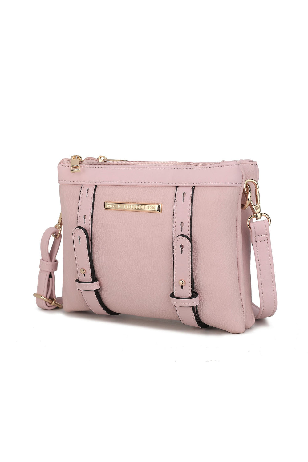Blue Mkf Elsie Multi Compartment Crossbody Bag By Mia K
