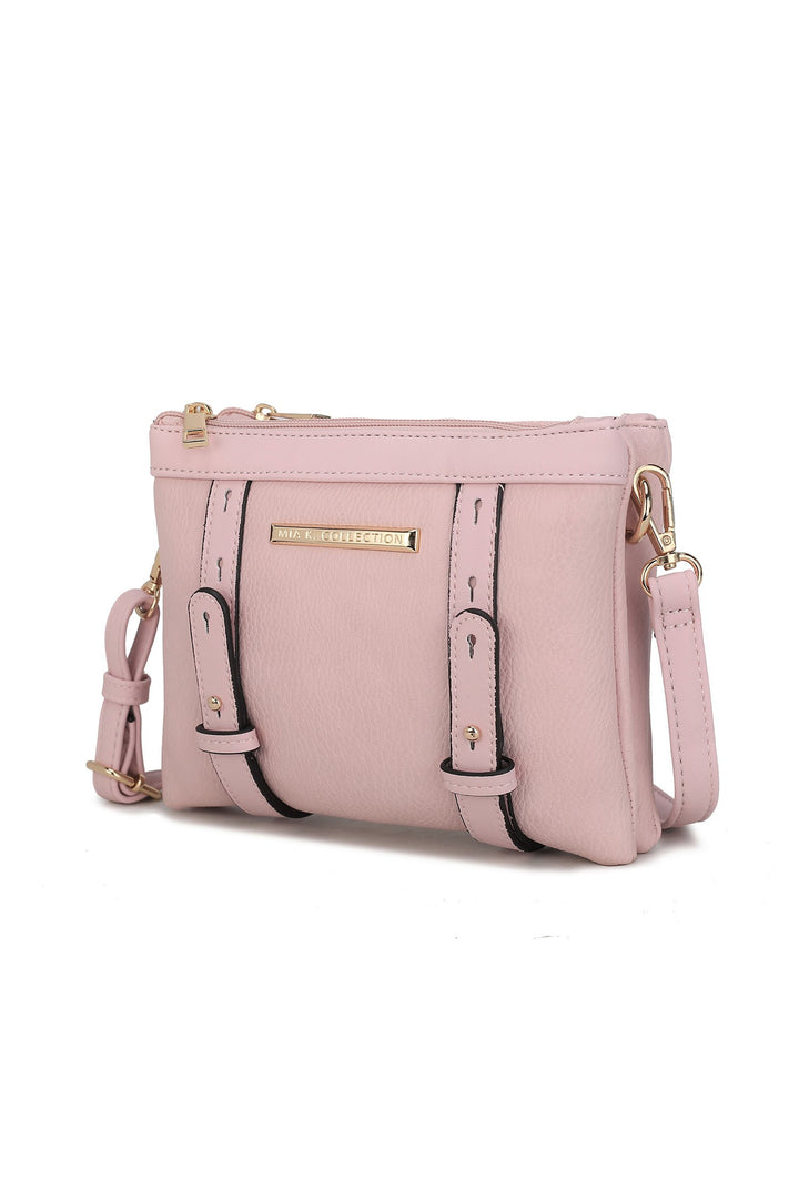 Blue Mkf Elsie Multi Compartment Crossbody Bag By Mia K