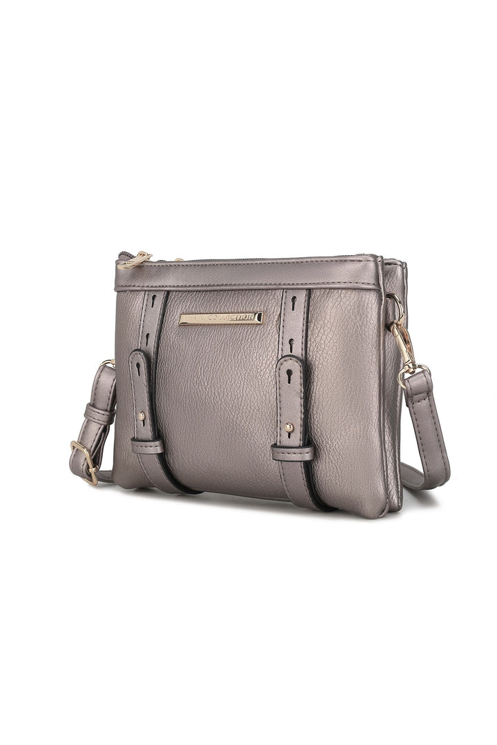 Red Mkf Elsie Multi Compartment Crossbody Bag By Mia K