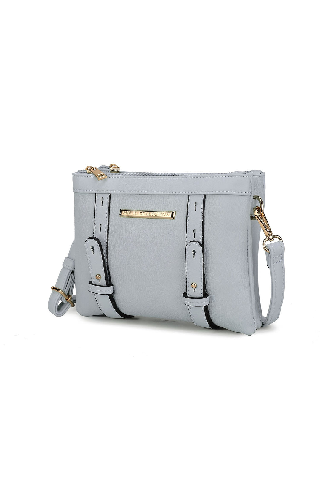 Charcoal Mkf Elsie Multi Compartment Crossbody Bag By Mia K