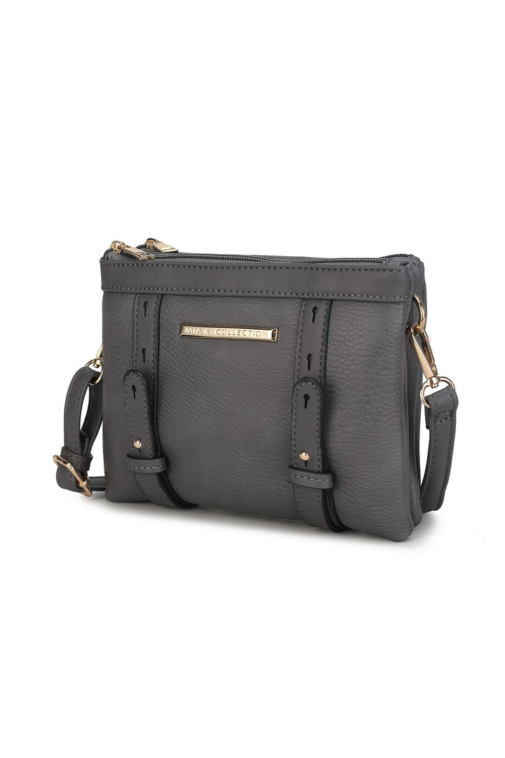 Olive Mkf Elsie Multi Compartment Crossbody Bag By Mia K