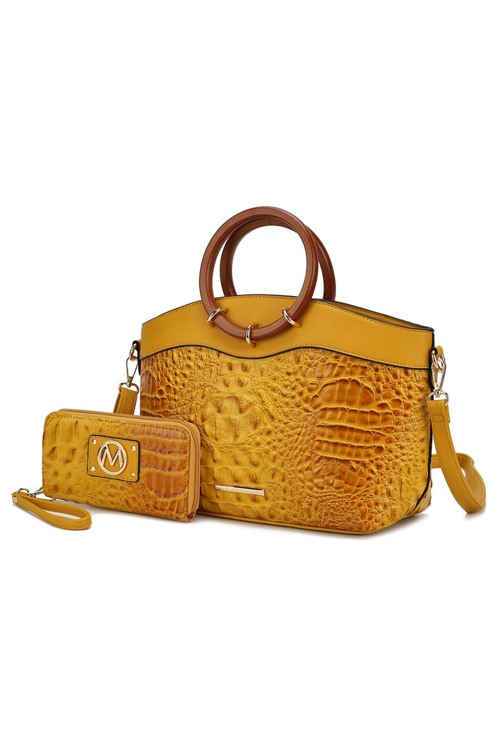Mkf Phoebe Tote With Wristlet Wallet Bag By Mia K