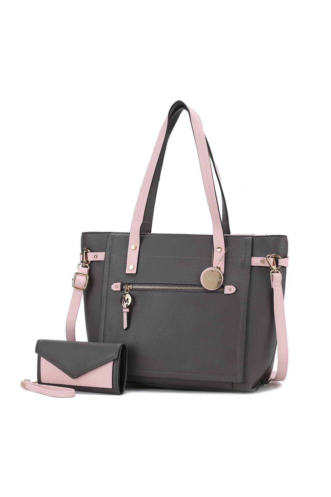 Navy - Light Blue Mkf Collection Andrys Tote Bag By Mia K