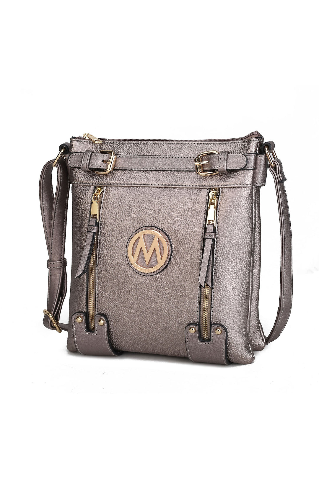 Taupe Mkf Collection Lilian Crossbody Bag By Mia K