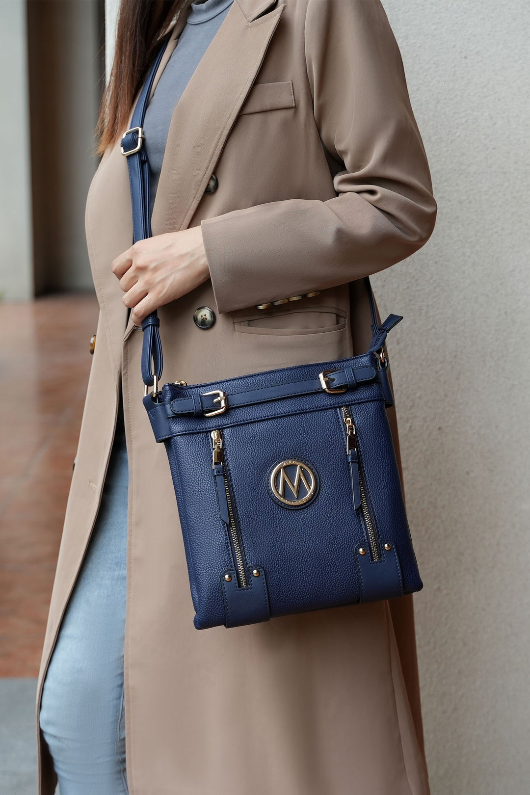Black Mkf Collection Lilian Crossbody Bag By Mia K