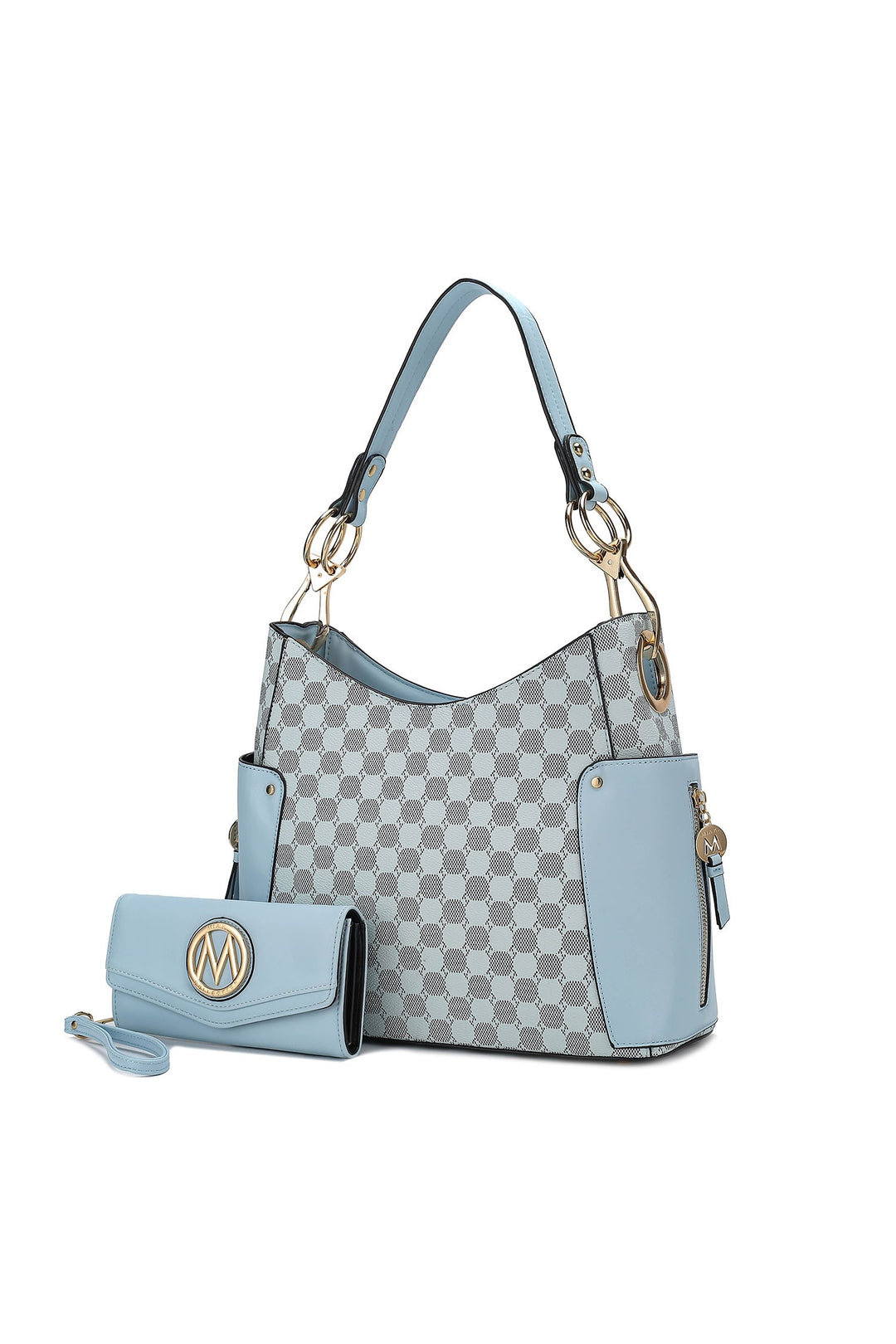 Cognac Brown Mkf Penelope Circular Print Shoulder And Wallet