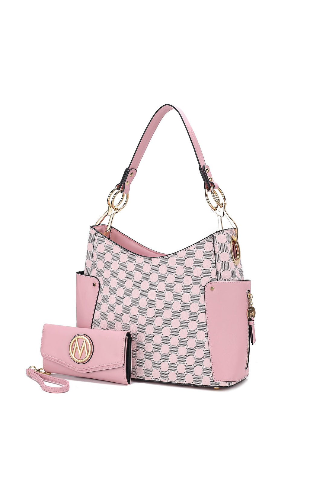 Navy Mkf Penelope Circular Print Shoulder And Wallet