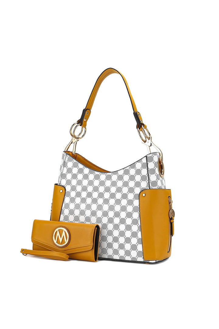 Green Mkf Penelope Circular Print Shoulder And Wallet