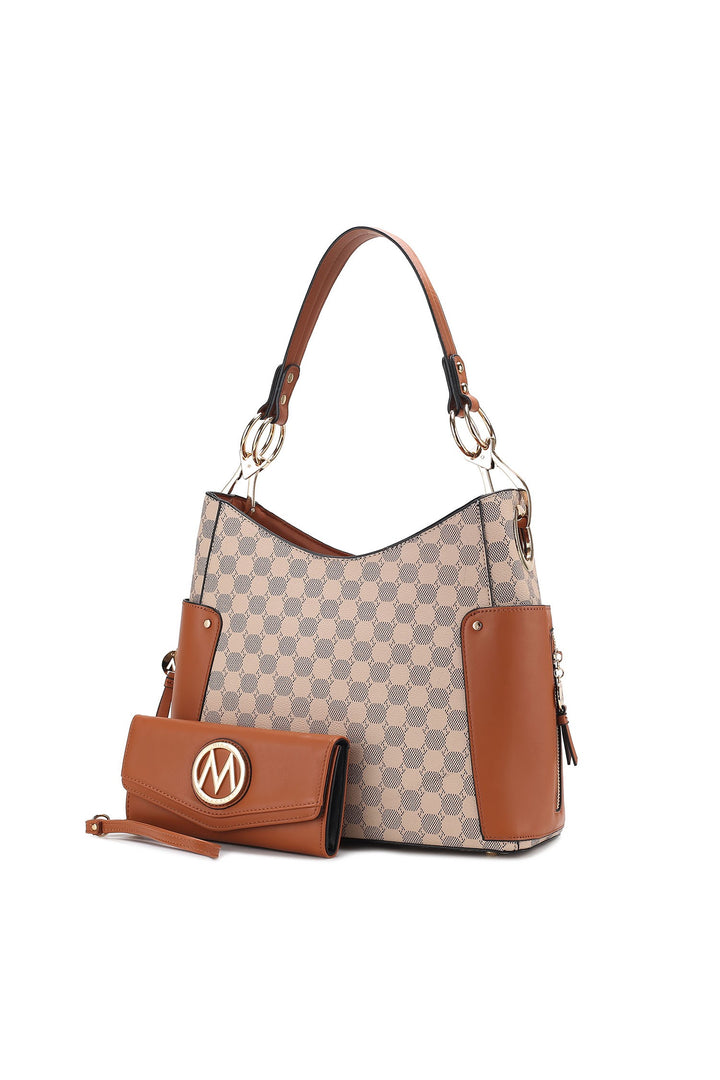 Red Mkf Penelope Circular Print Shoulder And Wallet