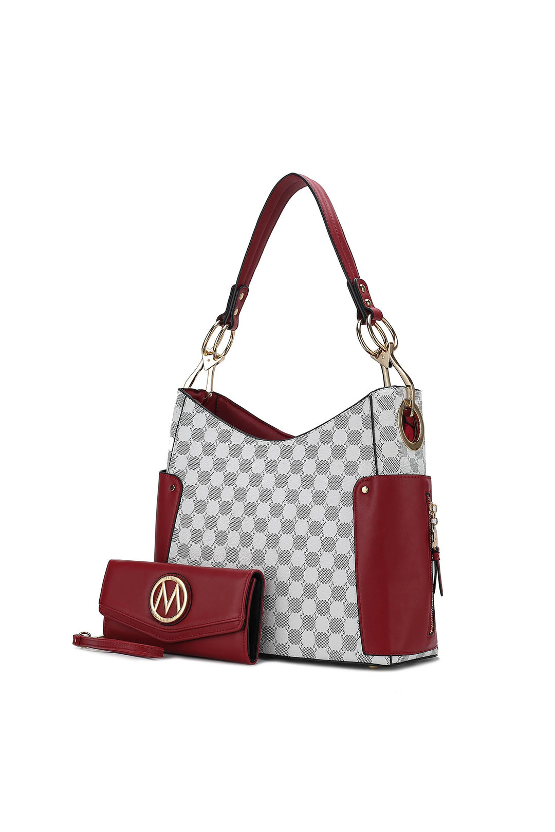 Olive Mkf Penelope Circular Print Shoulder And Wallet