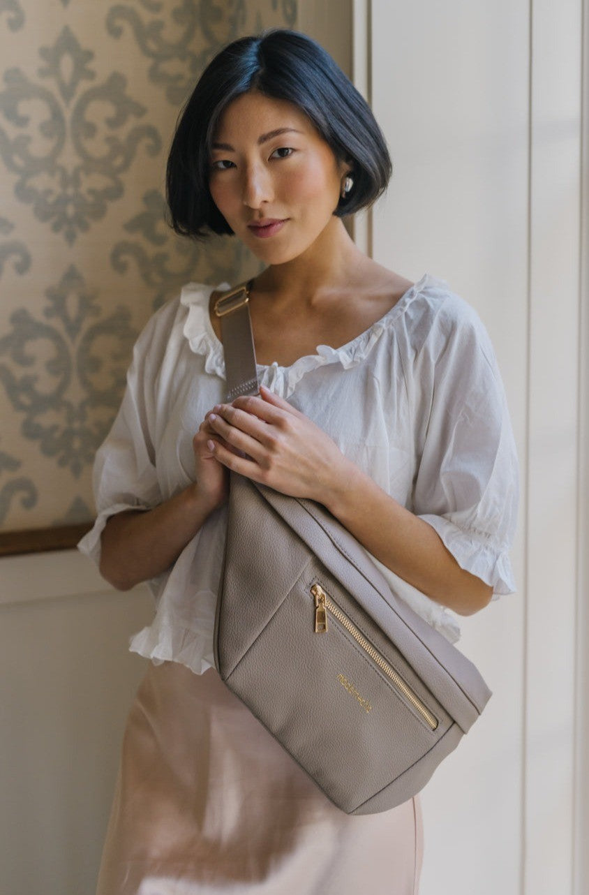 Black Presley Oversized Sling Hobo Crossbody Bag