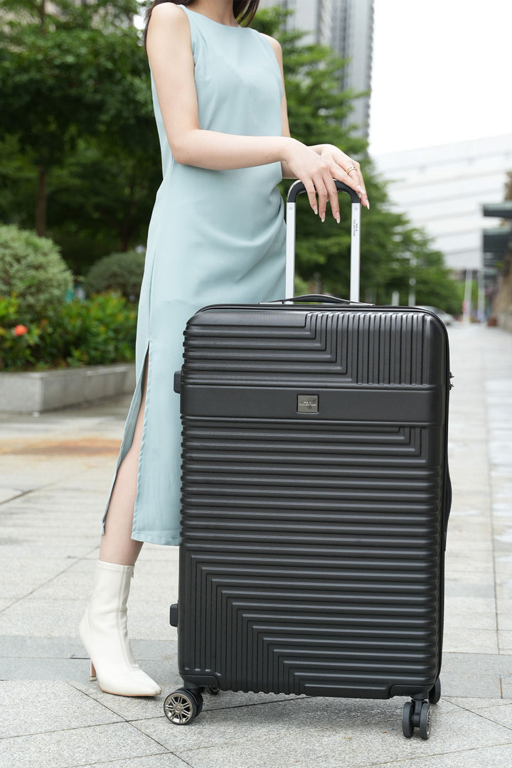 Mkf Mykonos Large Check In Spinner By Mia K