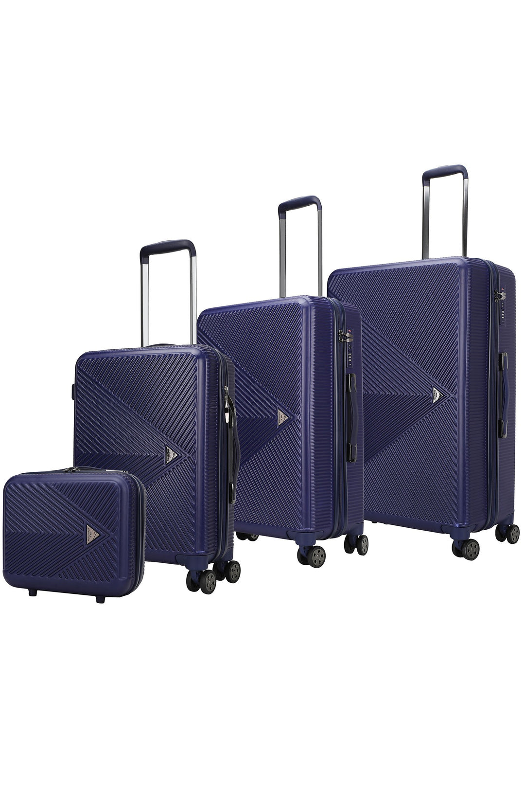 Silver Mkf Felicity Luggage Set By Mia K 4 Piece Set