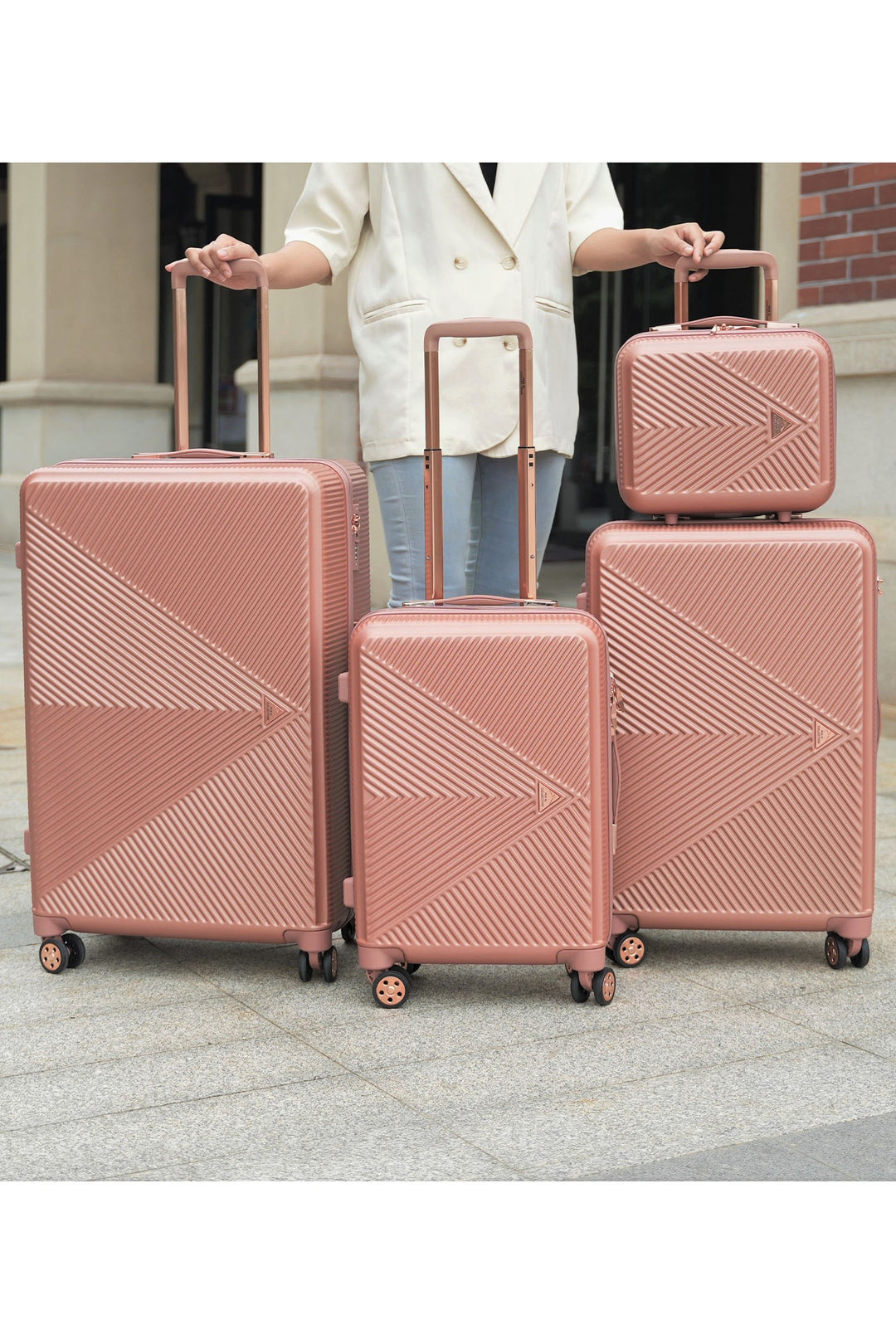Mkf Felicity Luggage Set By Mia K 4 Piece Set