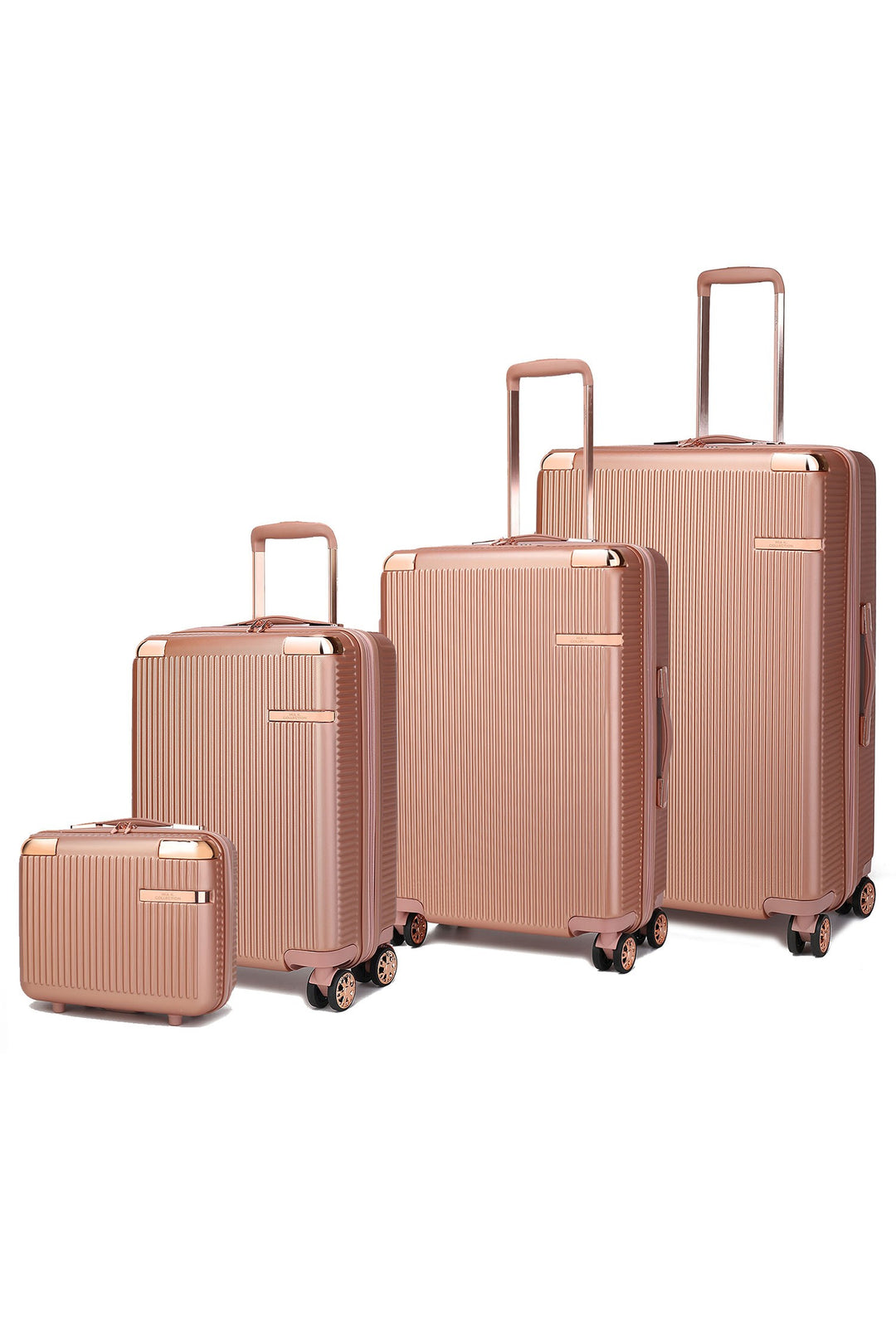 Navy Mkf Collection Tulum 4 Piece Luggage Set By Mia K