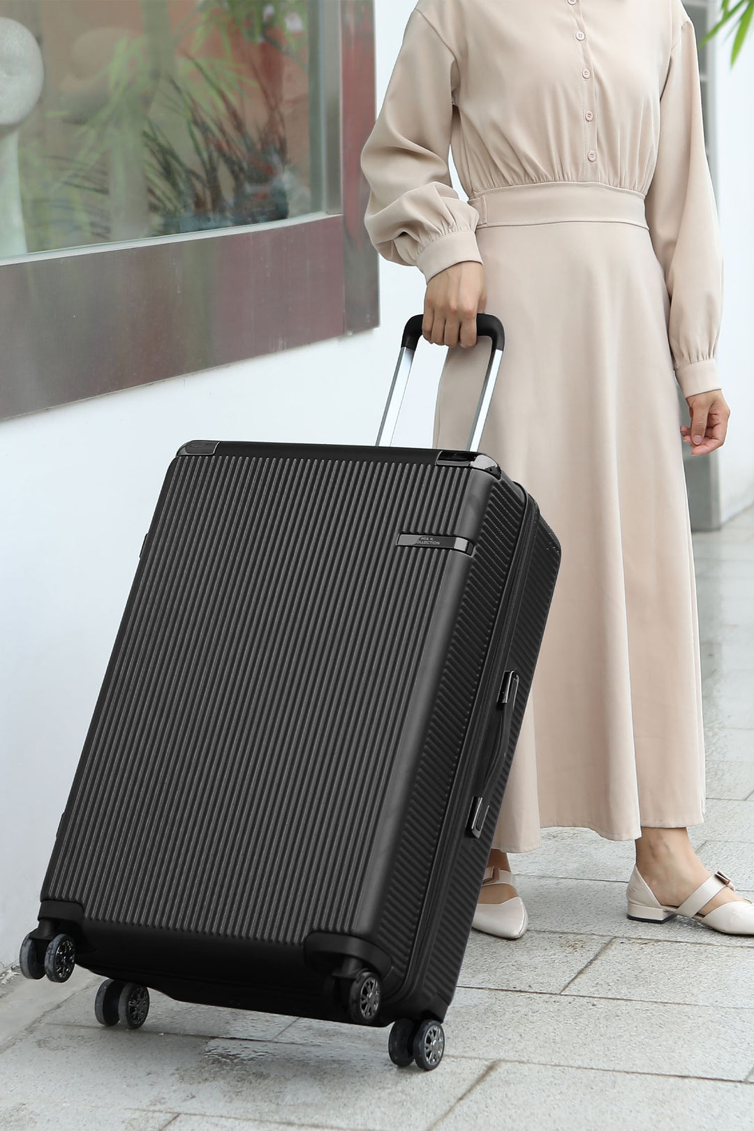 Rose Gold Mkf Tulum 26 5 Extra Large Check In Spinner By Mia