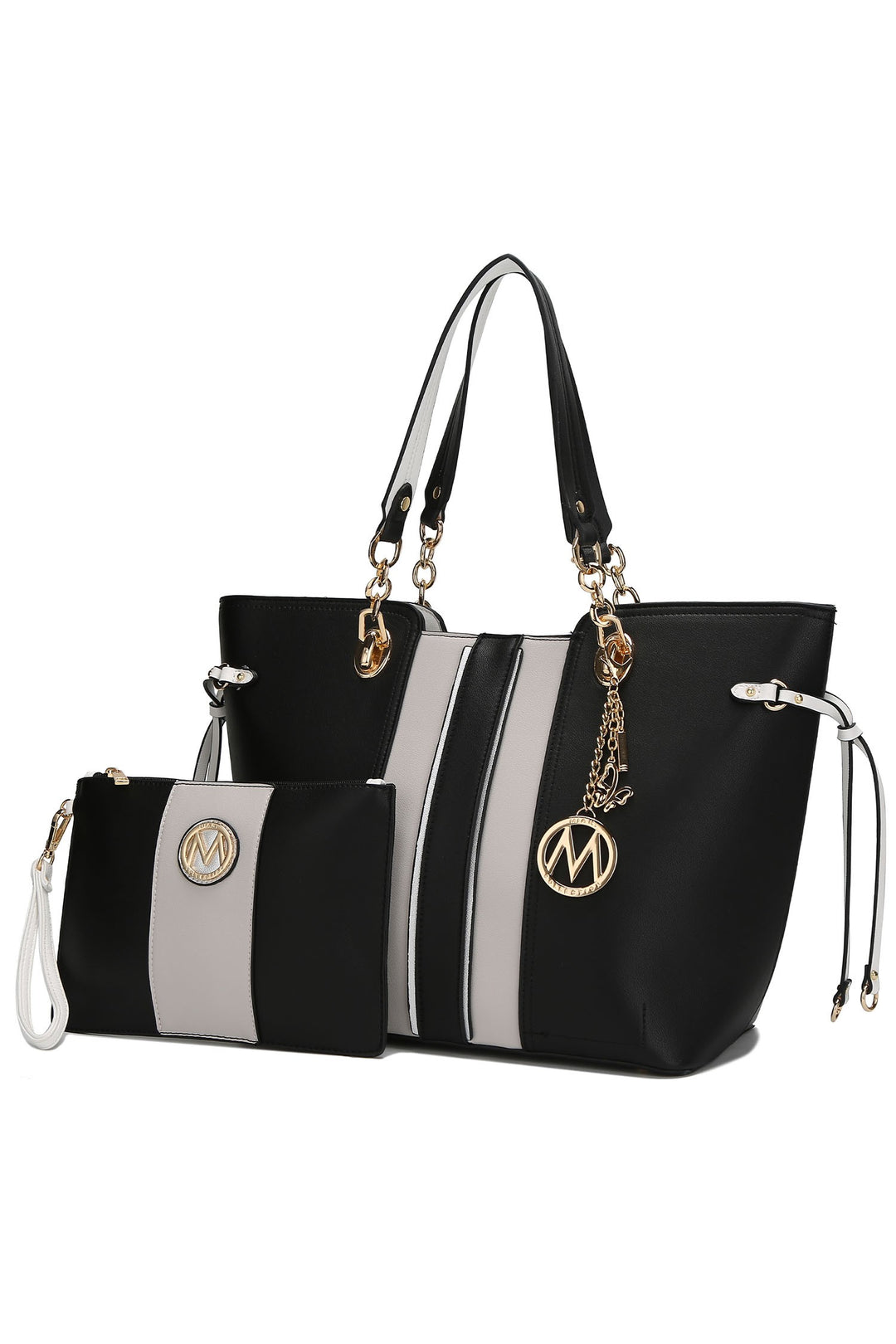 Cognac Mkf Holland Tote Bag With Wristlet By Mia K