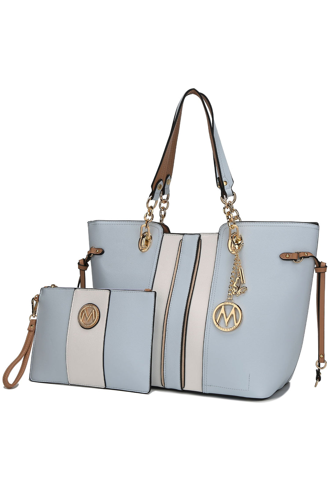 Red Mkf Holland Tote Bag With Wristlet By Mia K