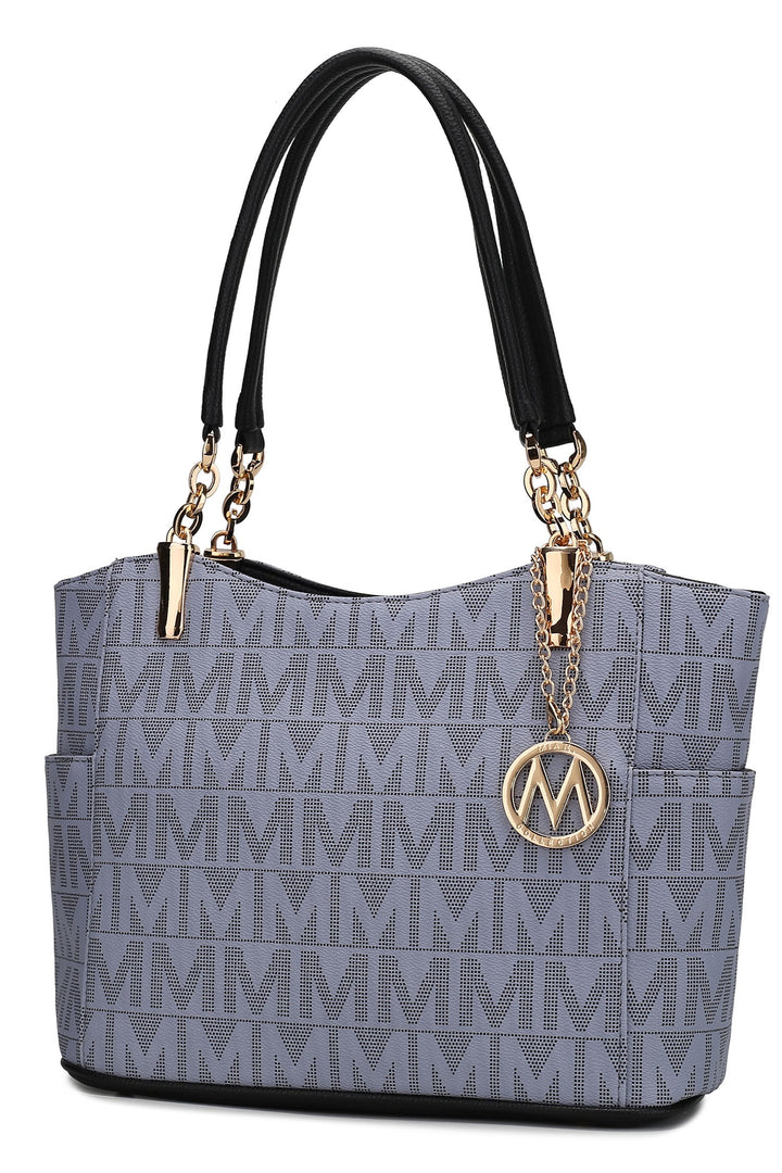 Navy Mkf Collection Braylee M Signature Tote By Mia K