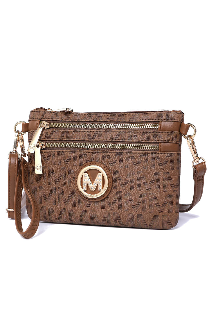 Mkf Geneve Signature Crossbody Wristlet By Mia K
