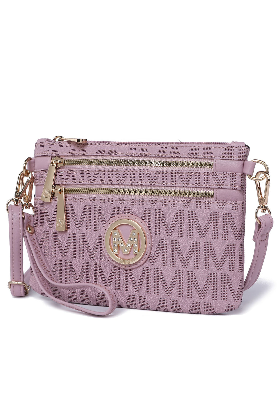 Red Mkf Geneve Signature Crossbody Wristlet By Mia K