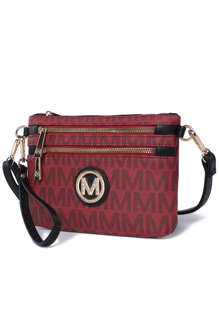 Navy Mkf Geneve Signature Crossbody Wristlet By Mia K