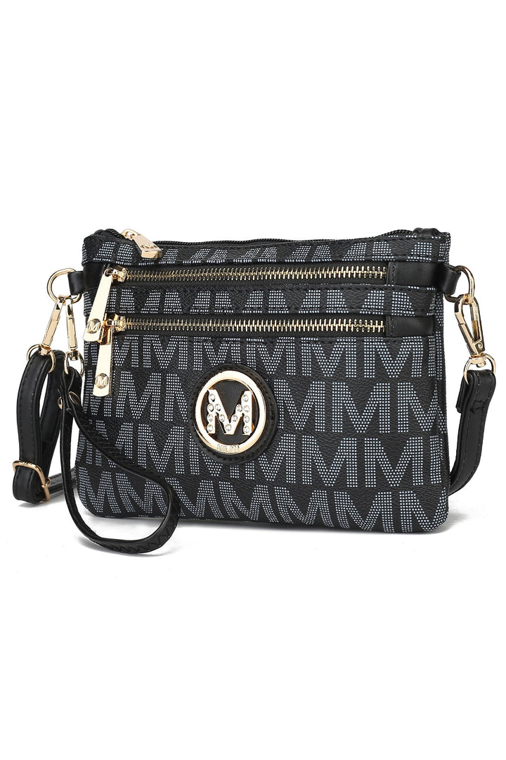 Burgundy Mkf Geneve Signature Crossbody Wristlet By Mia K
