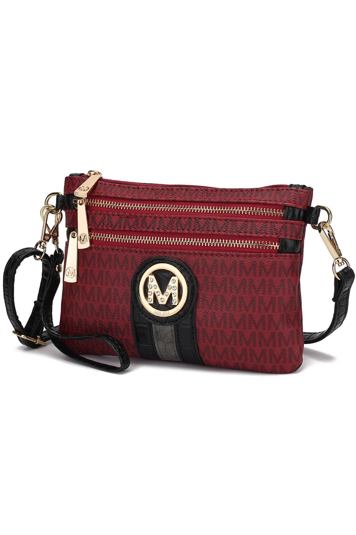 Tan Mkf Tarren Signature Crossbody Wristlet By Mia K