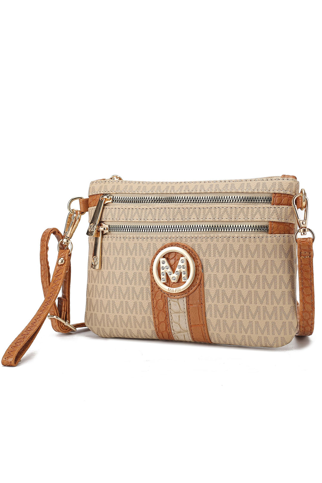 Red Mkf Tarren Signature Crossbody Wristlet By Mia K