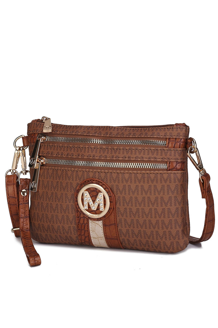 Mkf Tarren Signature Crossbody Wristlet By Mia K