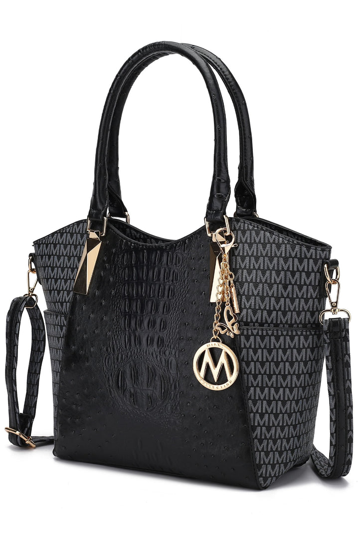 Tan Mkf Kristal M Signature Tote Bag By Mia K