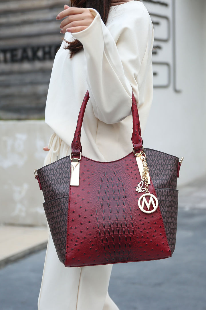 Beige Mkf Kristal M Signature Tote Bag By Mia K