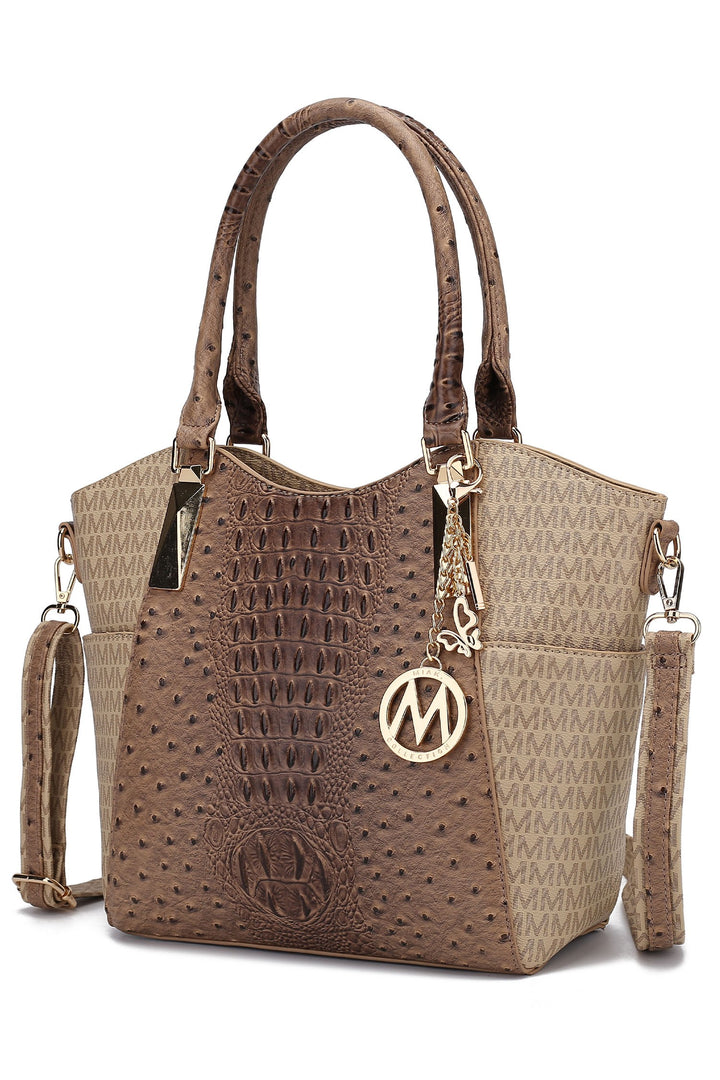 Brown Mkf Kristal M Signature Tote Bag By Mia K