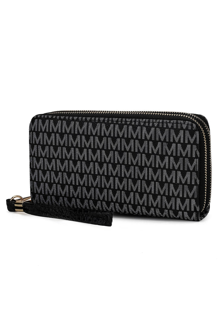 Burgundy Mkf Noemy M Signature Wallet Wristlet By Mia K
