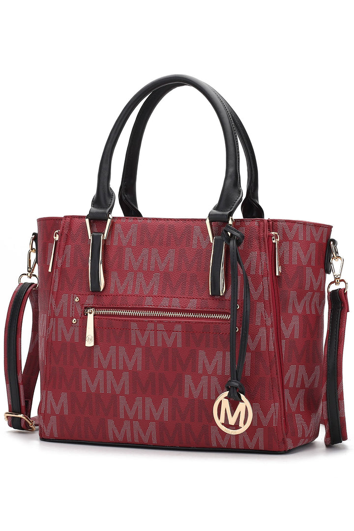 Red Mkf Collection Siena M Signature Handbag By Mia K