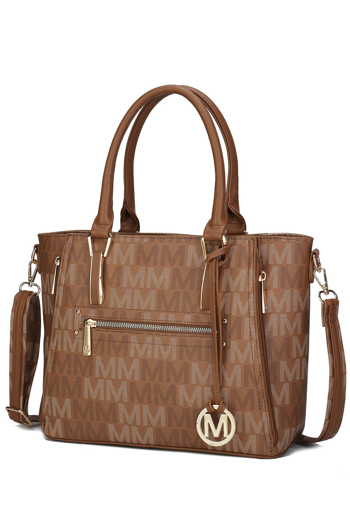 White Mkf Collection Siena M Signature Handbag By Mia K