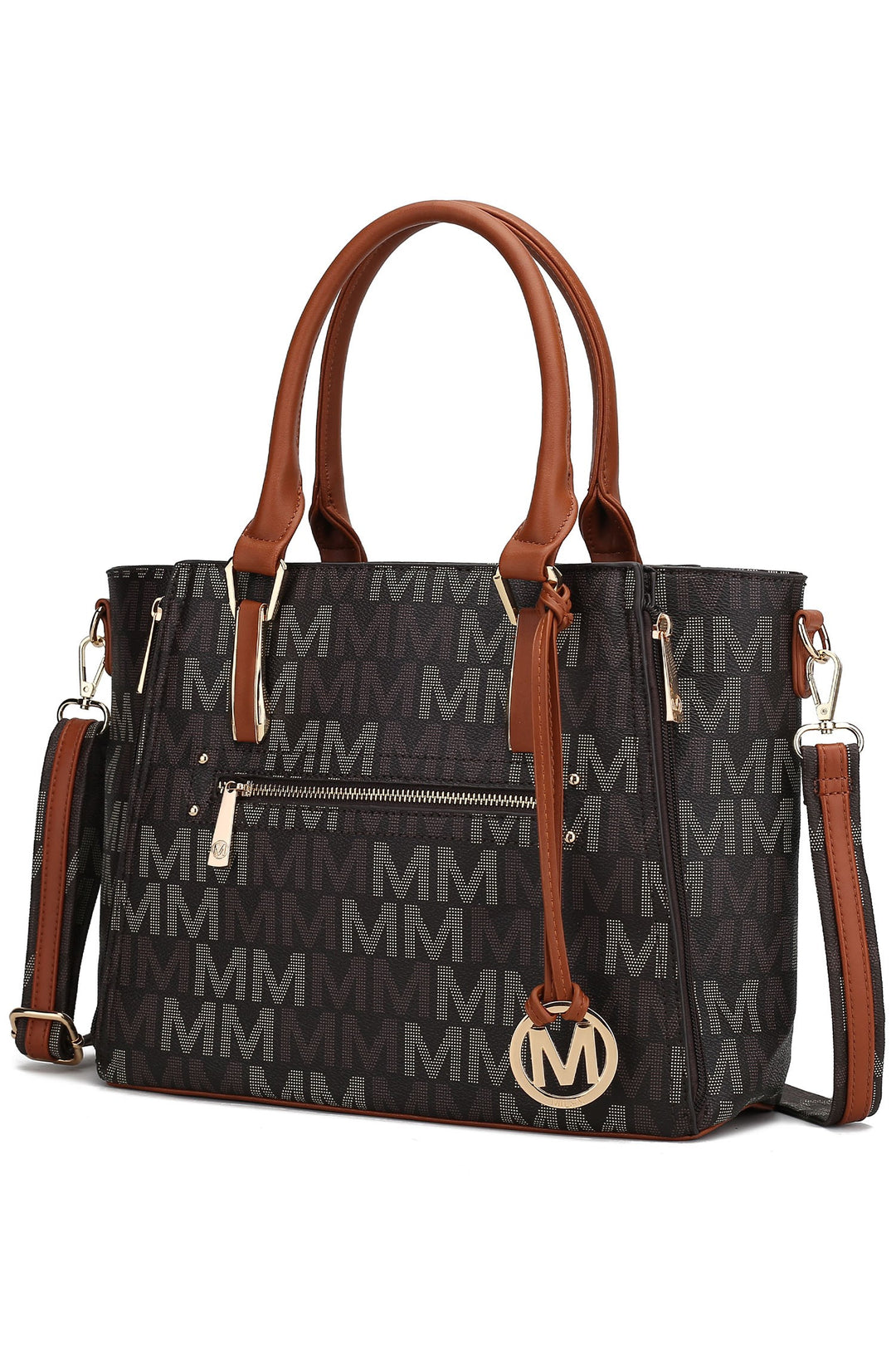 Burgundy Mkf Collection Siena M Signature Handbag By Mia K