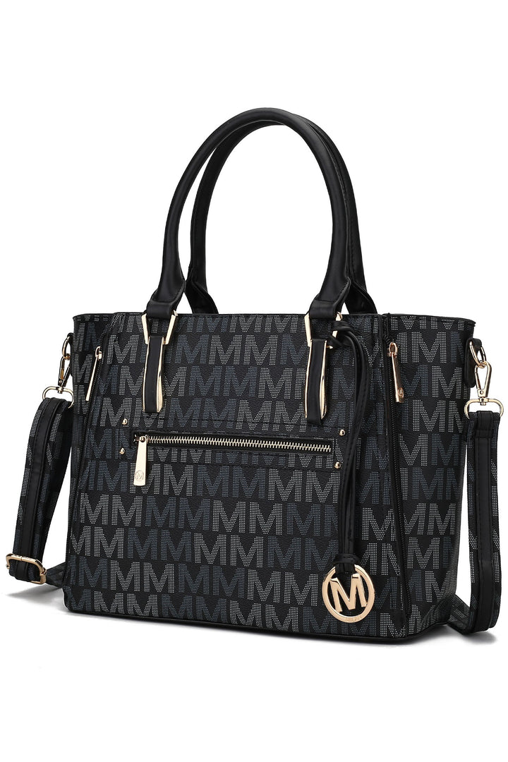 Brown Mkf Collection Siena M Signature Handbag By Mia K