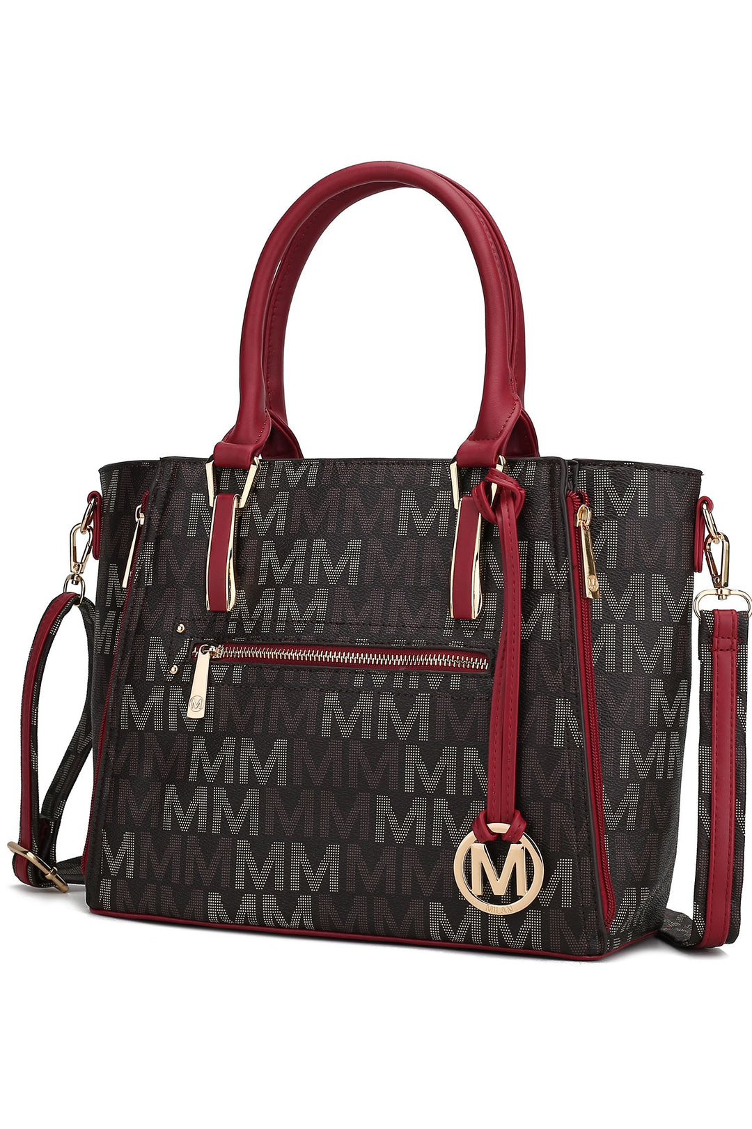 Tan Mkf Collection Siena M Signature Handbag By Mia K