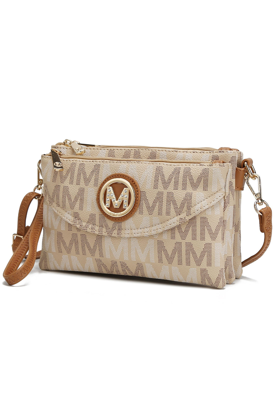 Brown Mkf Ishani Five Crossbody Bag By Mia K