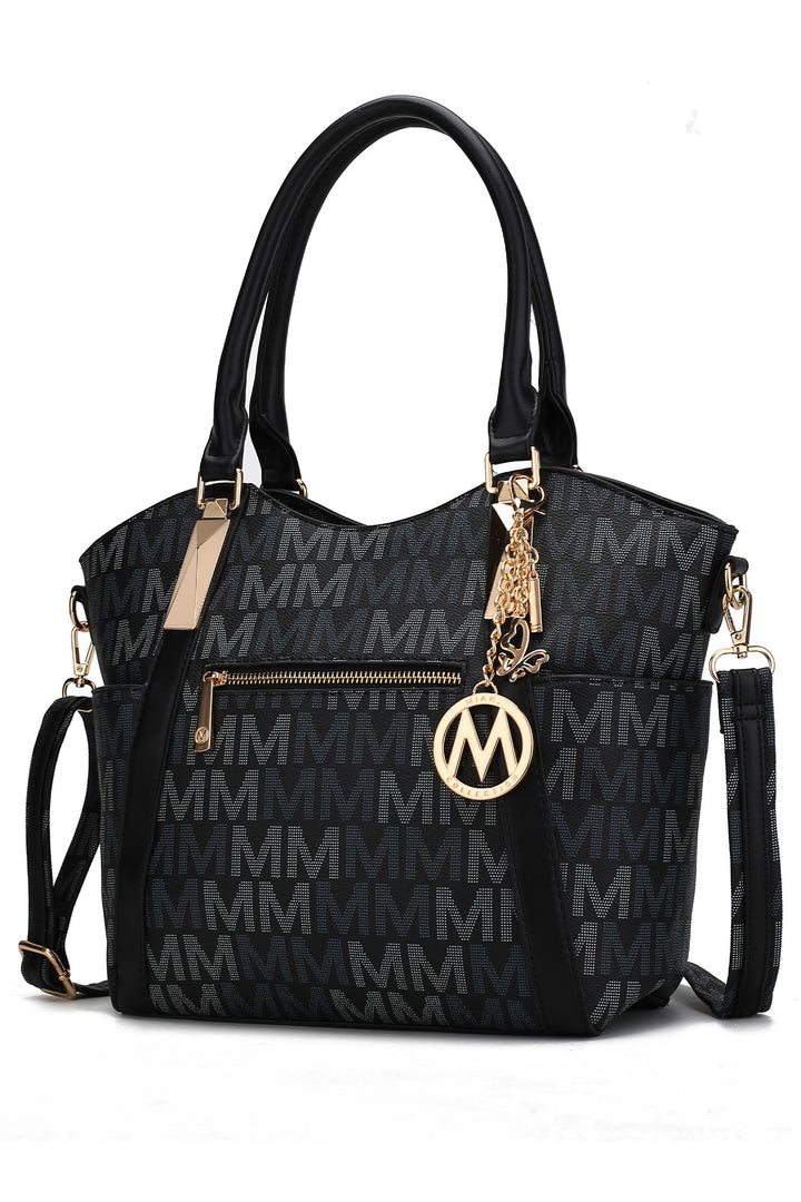 Burgundy Mkf Jeneece M Signature Tote Bag By Mia K